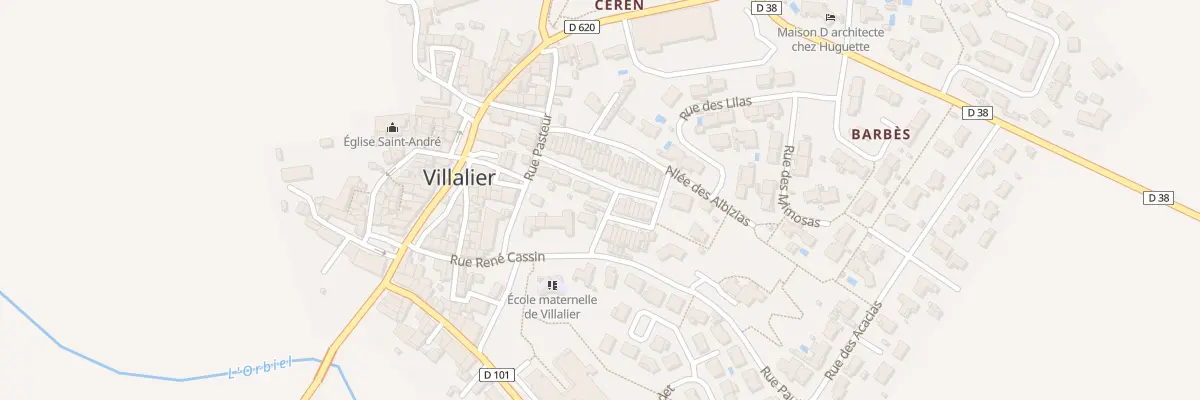 Plan du 192 Croix Saint-james à Villalier