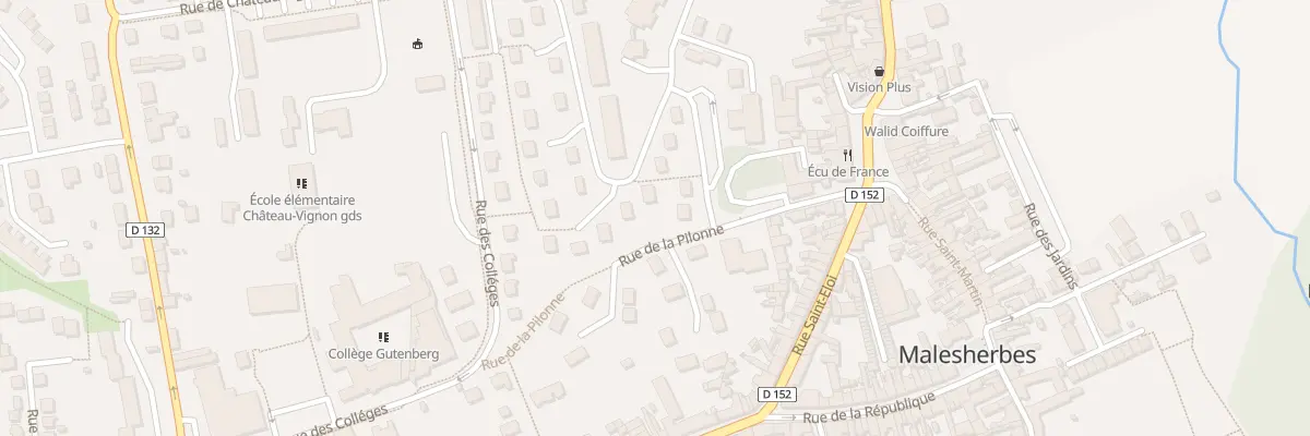 Plan du 11 Rue de Chateau Vignon au Malesherbois