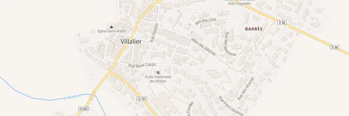 Plan du 190 Croix Saint-james à Villalier