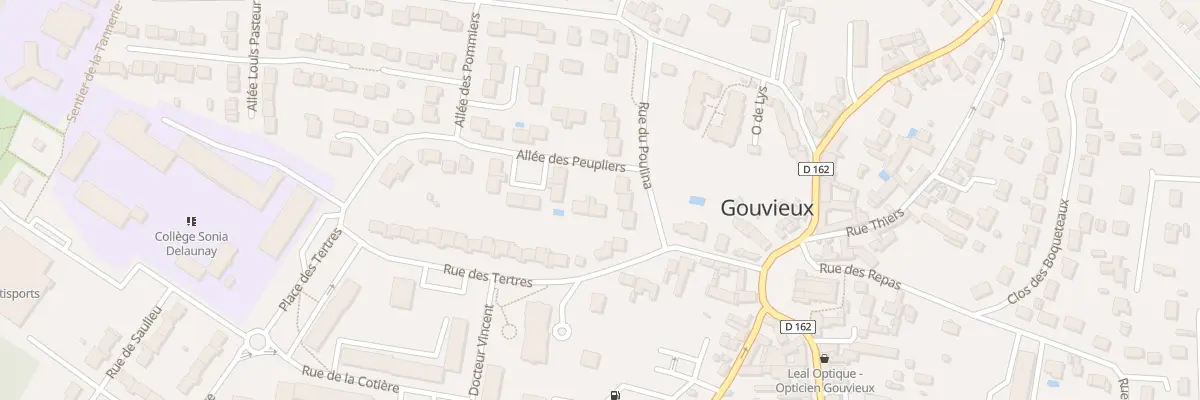 Plan du 1 All des Peupliers à Gouvieux