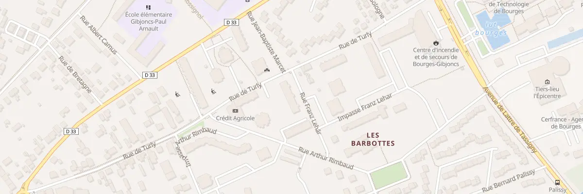 Plan du 40B Rue de Turly à Bourges