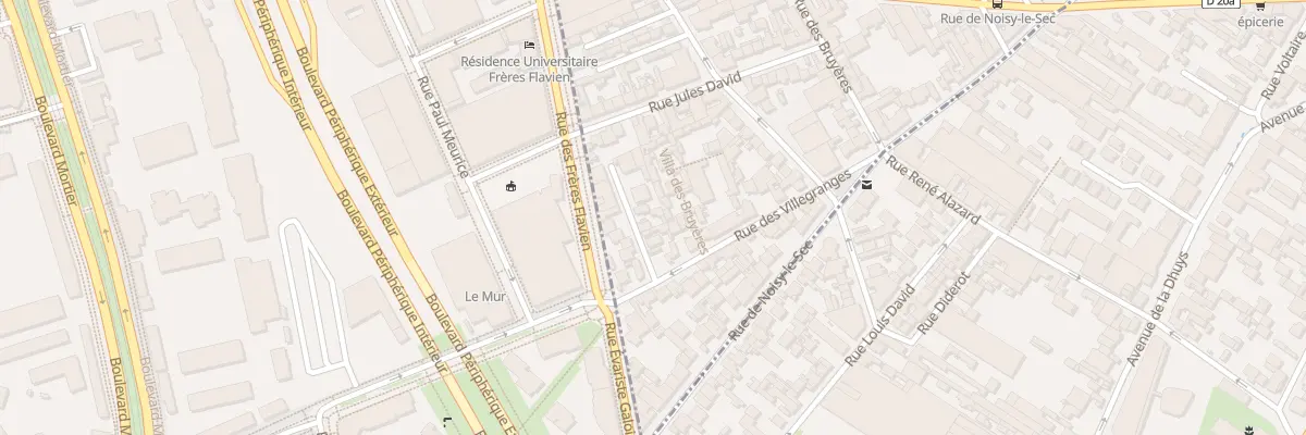 Plan du 10 Imp des Villegranges aux Lilas