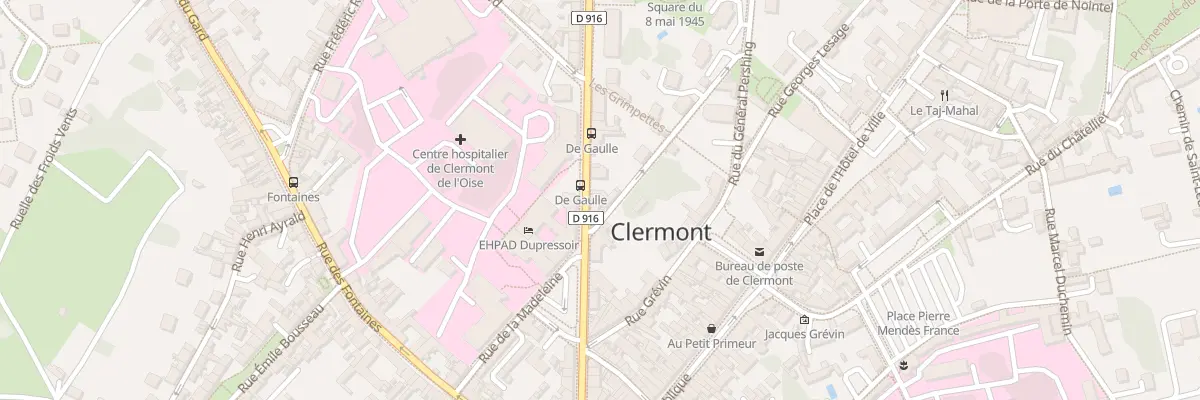 Plan du 38 Rue du Général de Gaulle à Clermont