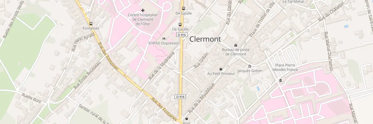 Plan du 22 Rue du Général de Gaulle à Clermont