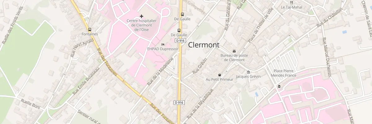 Plan du 30 Rue du Général de Gaulle à Clermont