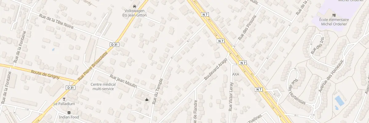 Plan du 13 Rue du Temple à Ris-Orangis