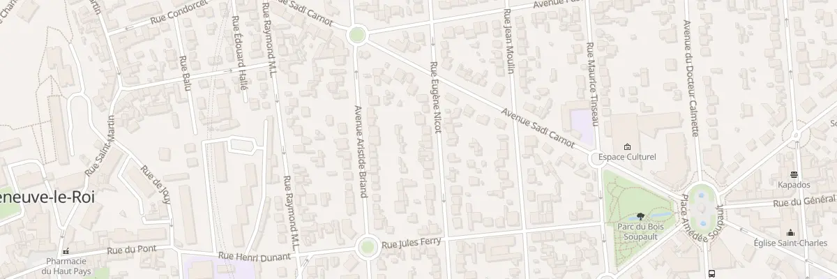 Plan du 19 Rue Eugene Nicot à Villeneuve-le-Roi