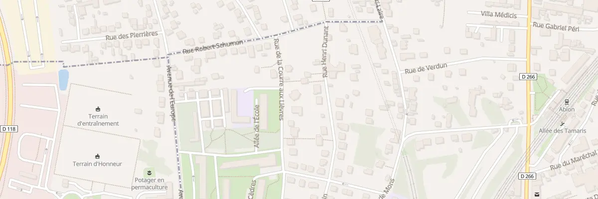 Plan du 16 Rue La Courre aux Lievres à Ablon-sur-Seine