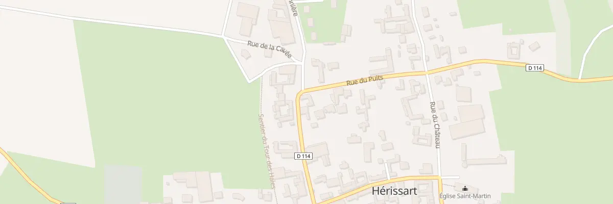 Plan du 11 Rue de la Savonnière à Hérissart