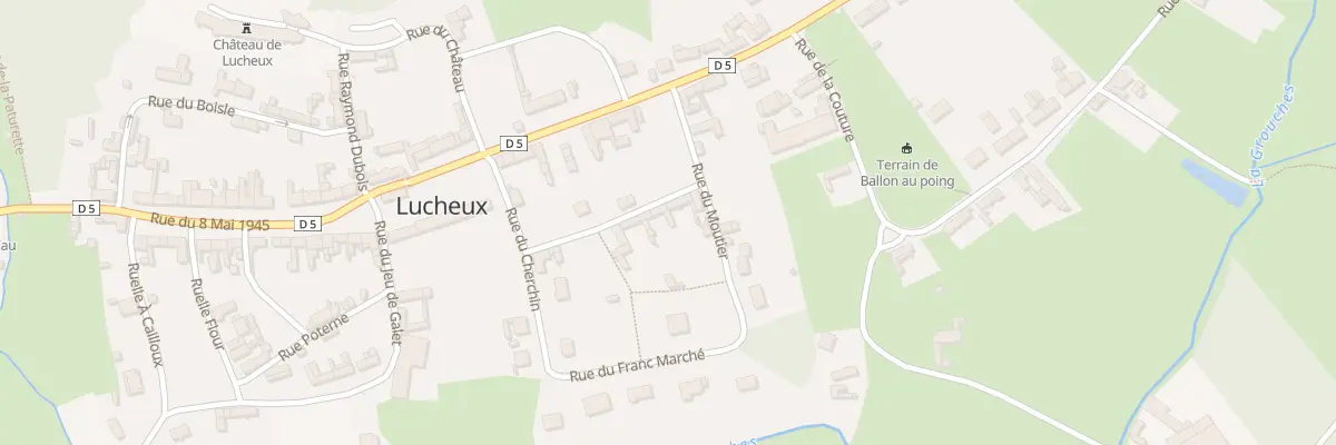 Plan du 8 Rue du Bas Cherchin à Lucheux