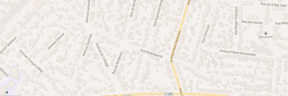 Plan du 54 Rue Robespierre à Arnouville
