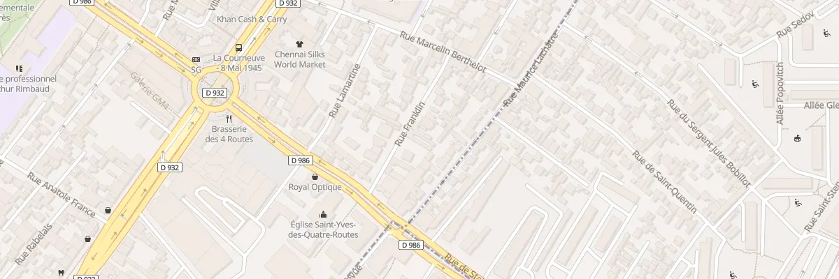 Plan du 19 Rue Franklin à La Courneuve