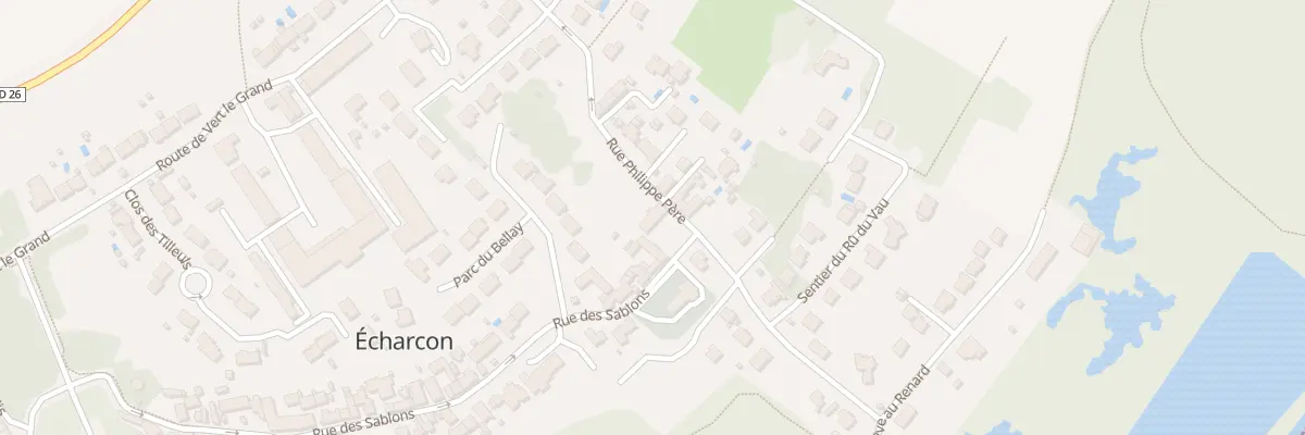 Plan du 2 Rue des Sablons à Écharcon
