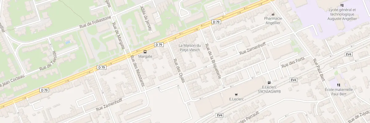 Plan du 90 Rue des Oyats à Dunkerque