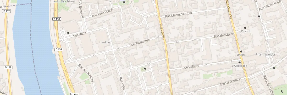 Plan du 28 Rue Parmentier à Alfortville