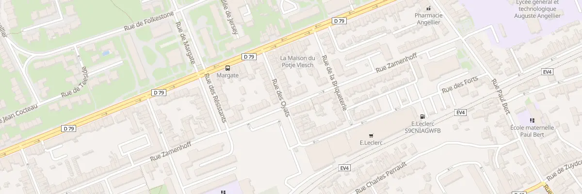 Plan du 72 Rue des Oyats à Dunkerque