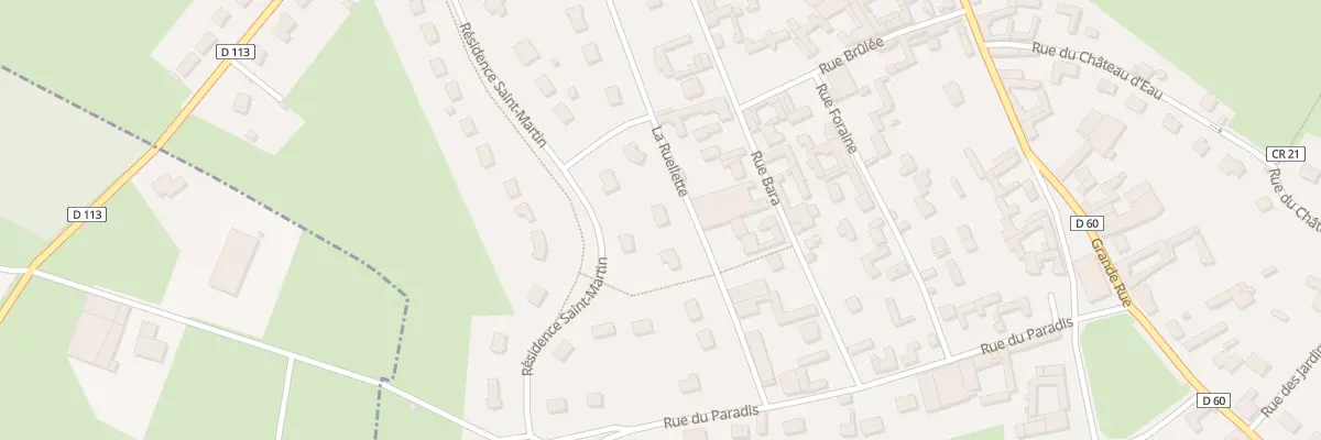 Plan du 11 La Ruellette à Hérissart