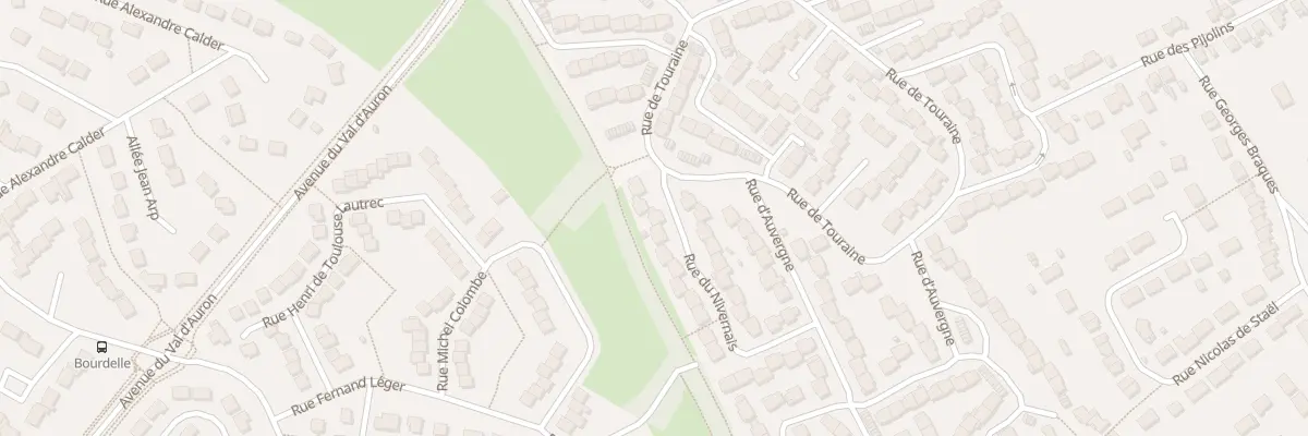 Plan du 6 Rue du Nivernais à Bourges