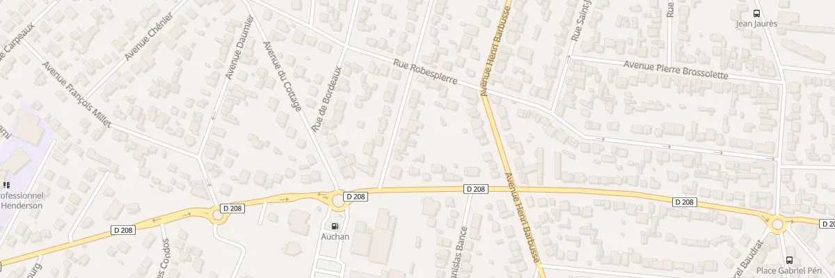 Plan du 8 Rue Raymond Bergogne à Arnouville