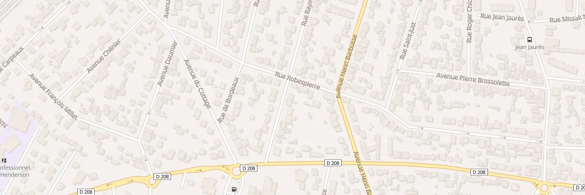 Plan du 16 Rue Raymond Bergogne à Arnouville