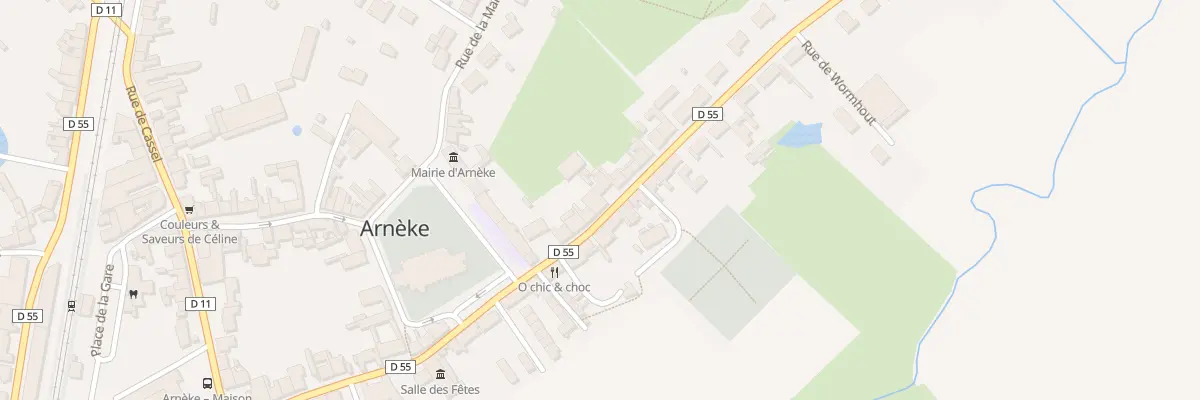 Plan du 9 Rue de Wormhout à Arnèke