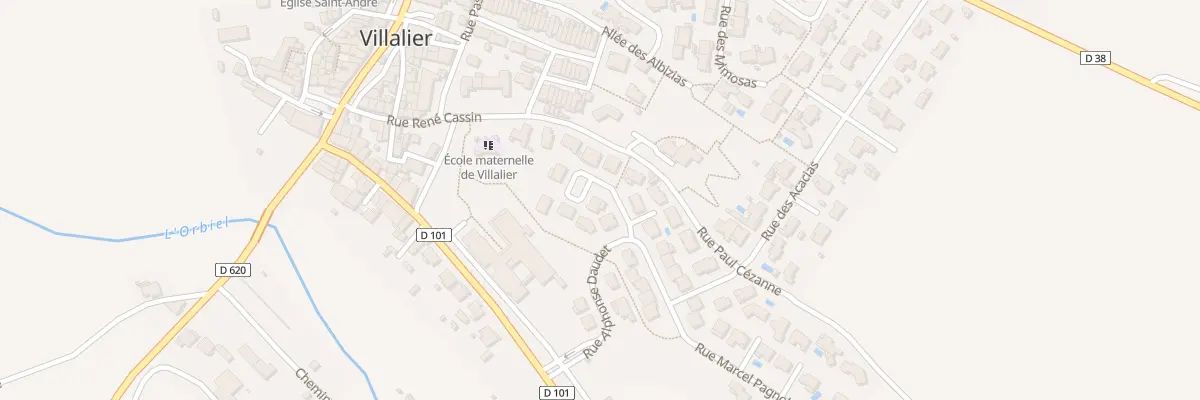 Plan du 3 Rue Georges Brassens à Villalier
