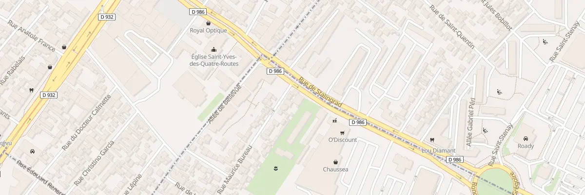 Plan du 5 Rue Maurice Bureau à Bobigny