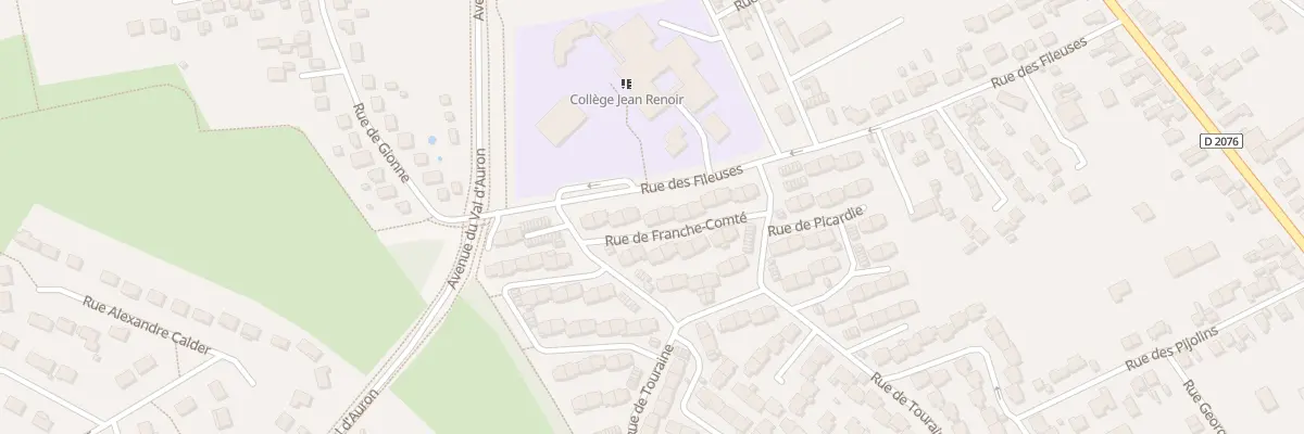 Plan du 16 Rue de Franche-Comté à Bourges
