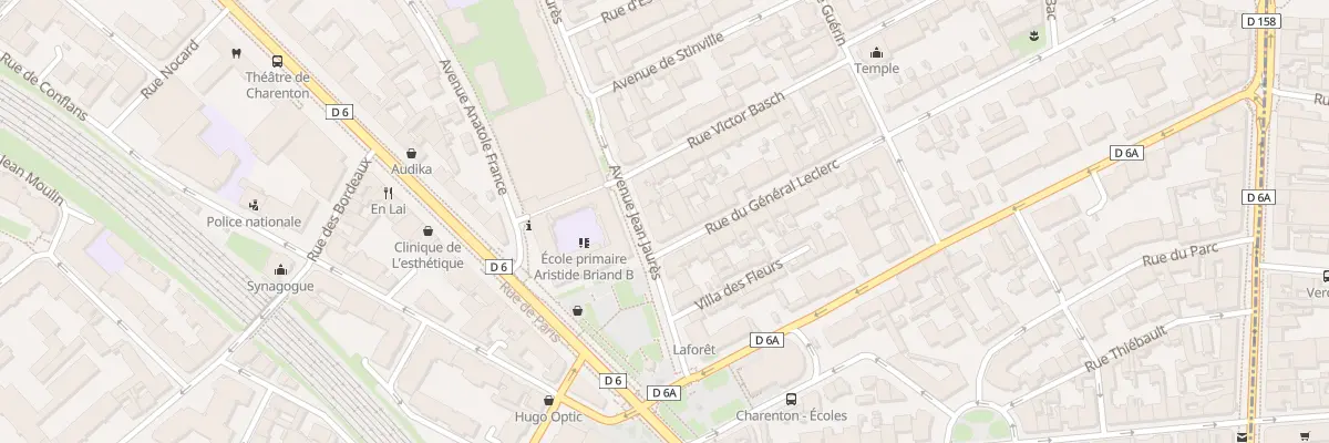 Plan du 1 Rue du Gen Leclerc à Charenton-le-Pont