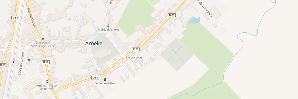 Plan du 6 Rue de Wormhout à Arnèke