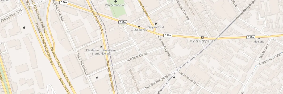 Plan du 18 Rue Chassagnolle aux Lilas
