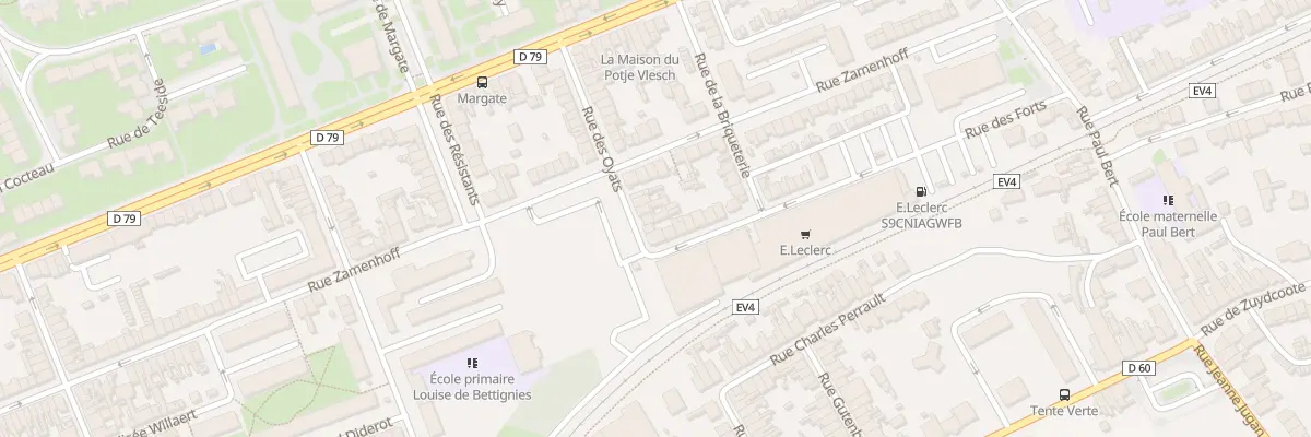 Plan du 20 Rue des Oyats à Dunkerque