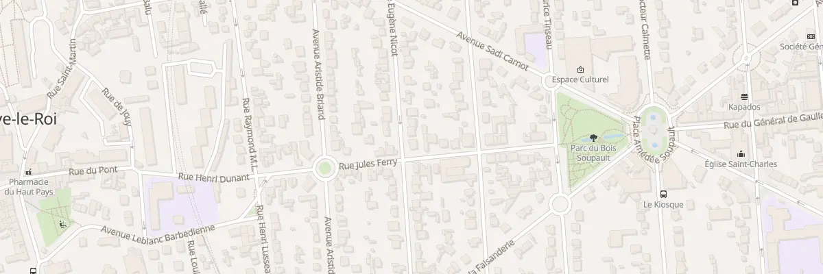 Plan du 2 Rue Eugene Nicot à Villeneuve-le-Roi