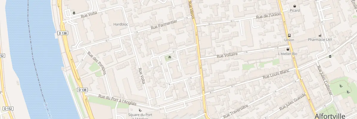 Plan du 21 Rue Pierre et Marie Curie à Alfortville