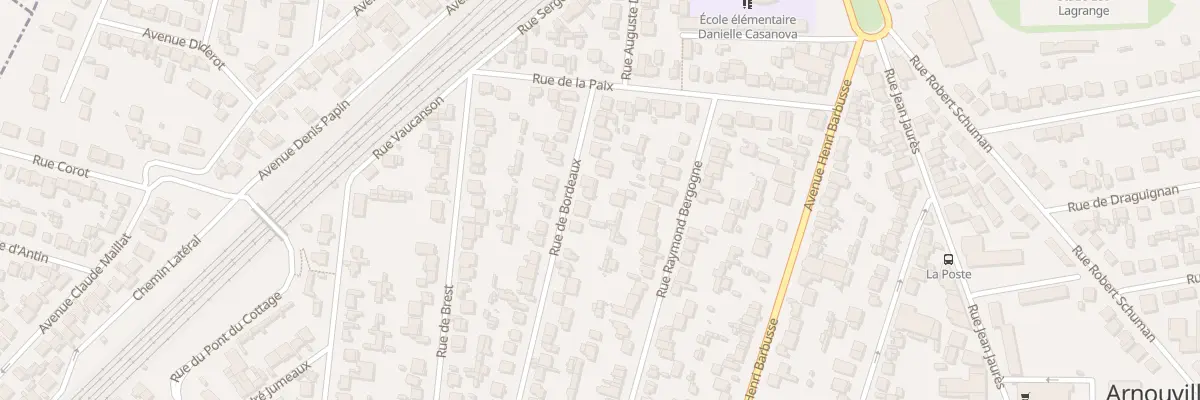 Plan du 70 Rue de Bordeaux à Arnouville