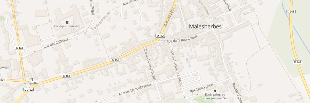 Plan du 35 Rue de la République au Malesherbois