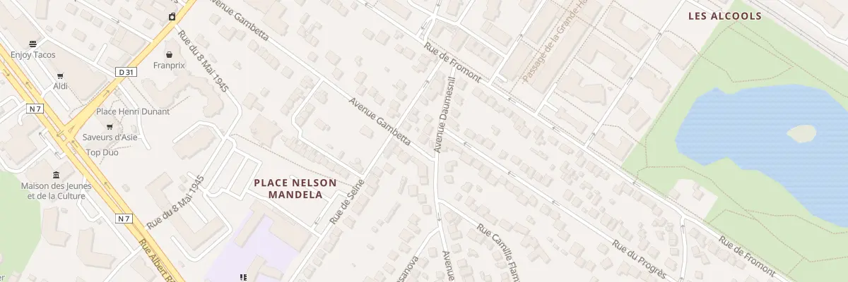 Plan du 2 Av Gambetta à Ris-Orangis