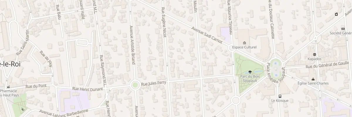 Plan du 6 Rue Eugene Nicot à Villeneuve-le-Roi
