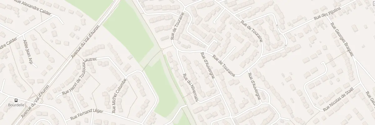 Plan du 3 Rue du Nivernais à Bourges