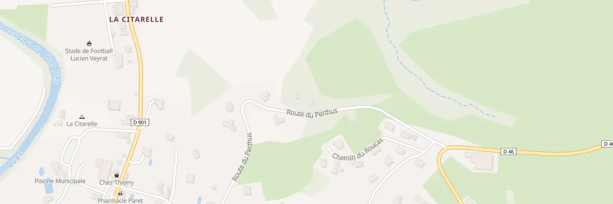 Plan du 463 Rte du Perthus à Conques-en-Rouergue