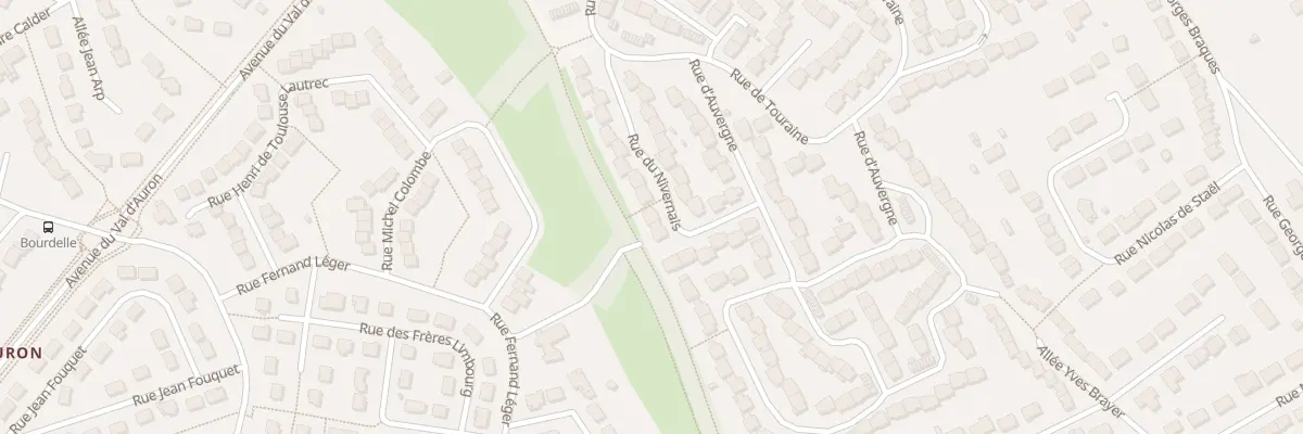 Plan du 20 Rue du Nivernais à Bourges