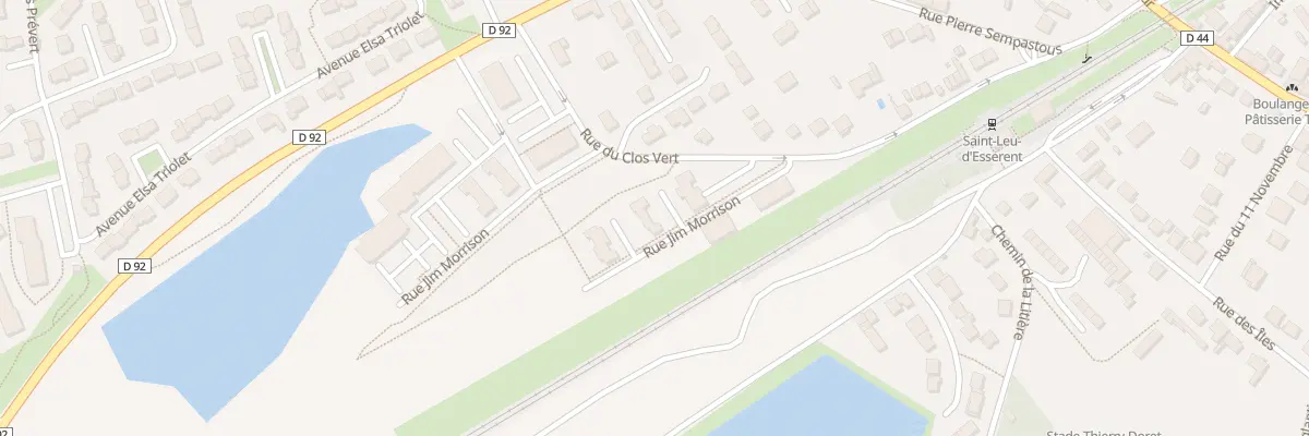Plan du 2 Rue Jim Morrison à Saint-Leu-d’Esserent