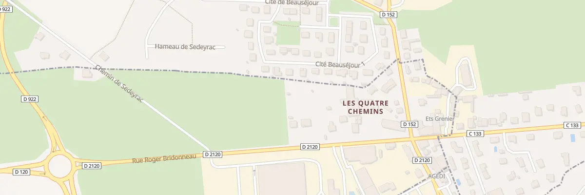 Plan du 14 Rue Roger Bridonneau à Ytrac
