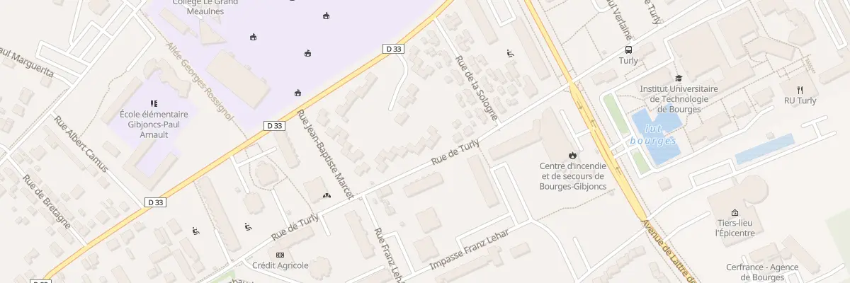 Plan du 101 Rue de Turly à Bourges