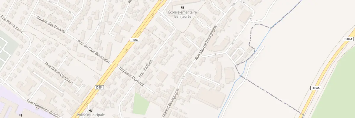 Plan du 8 Rue Marcel Bourgogne à Garges-lès-Gonesse