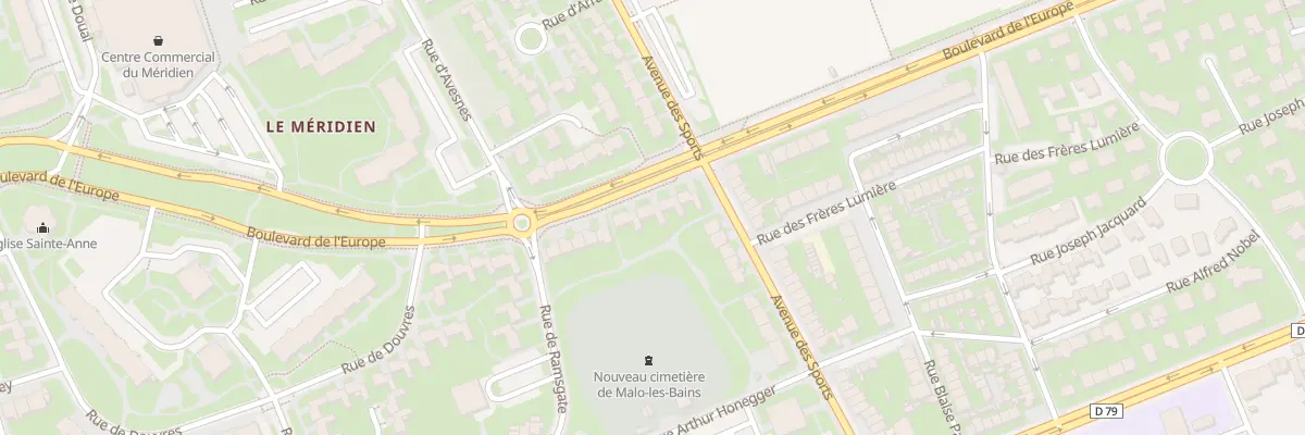 Plan du 544 Bd de l’Europe à Dunkerque