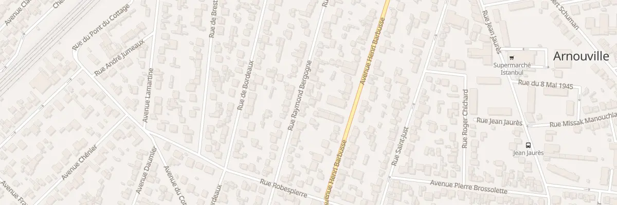 Plan du 34 Rue Raymond Bergogne à Arnouville