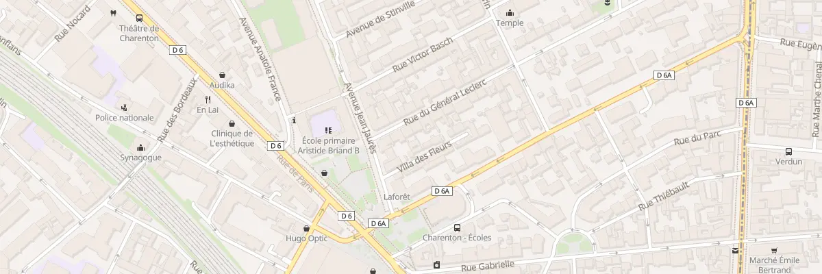 Plan du 6 Rue du Gen Leclerc à Charenton-le-Pont