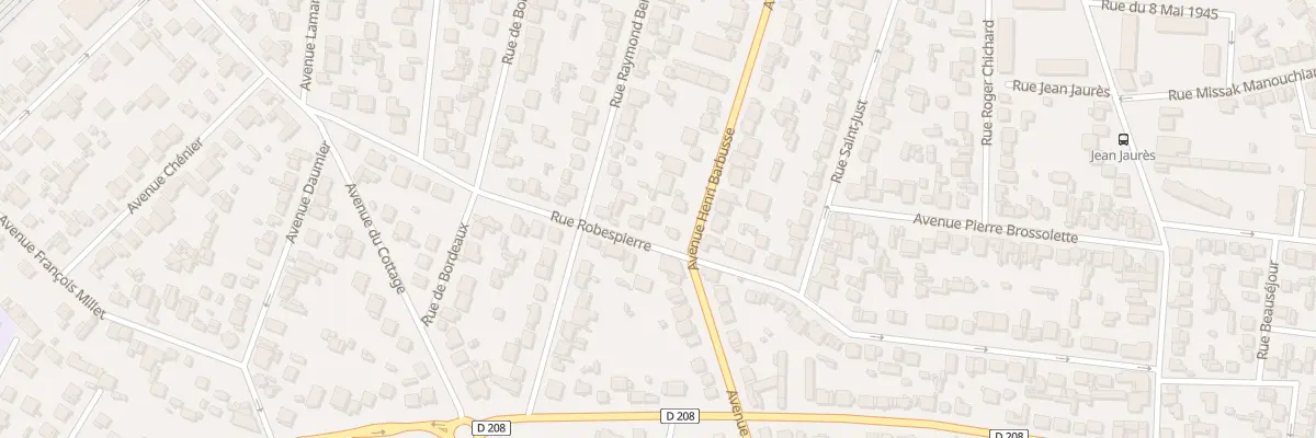 Plan du 44 Rue Robespierre à Arnouville