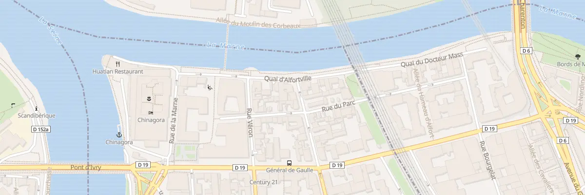 Plan du 4 Rue Vaillant Couturier à Alfortville